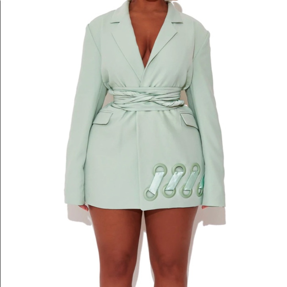 FROSTY MINT BB SUIT JACKET